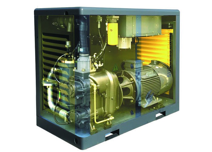 Energy Saving 30 Hp Rotary Screw Air Compressor Stationary Type Installation