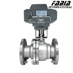 China FABIA Electric High Pressure Two-Piece Ball Valve on sale