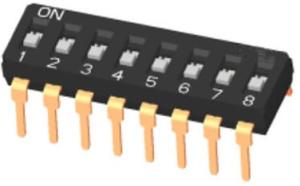 Wholesale Auto Insert Straight Lead 2.54mm Pitch DIP Switch from china suppliers