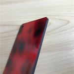 PMMA Transparent Red Plastic Sheet Cast Tortoise Color 12mm Thick Acrylic Sheet