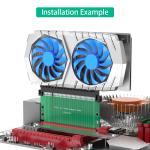 PCI-Express 4.0 16x Riser Card ,180 Degree High Speed Riser Card 60mmHeight