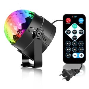 China Sound Activated Professional LED Light Disco Ball Party Lights For Christmas Home on sale