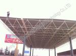 Gas Station Light Steel Roof Trusses with Steel Space Frame Canopy