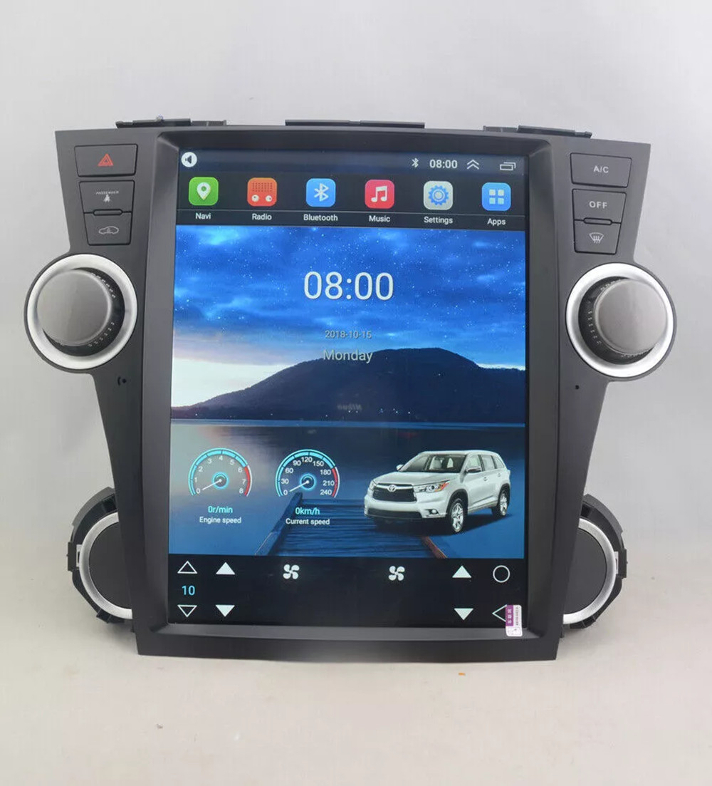 12.1" Vertical Screen Android 13 Car Stereo For Toyota HIghlander 2011-2015