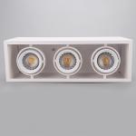 3xGU10 base white ceiling mounted contemporary spotlight housing&interior GU10