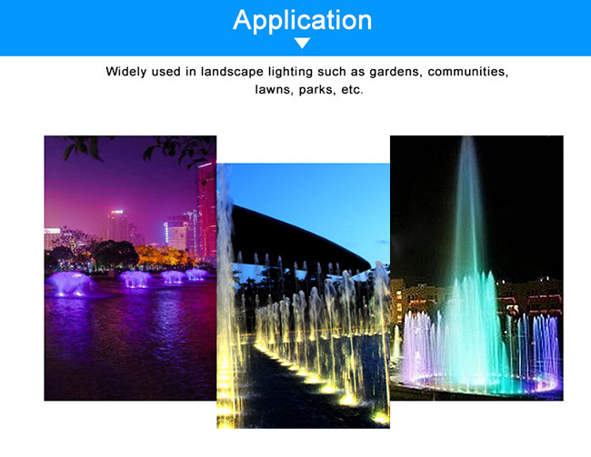 6500K Low Voltage Underwater Pond Lights , Color Changing Led Pool Lights 3W