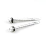 GB Standard 12x75mm Hex Flange Stainless Steel Bi-Metal Self Drilling Screws