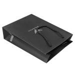 Custom White Black Paper Plain Paper Bags For Dresses Shopping With Your Own