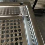 Custom Food Grade Perforated Stainless Steel Mesh Tray For Freeze drying