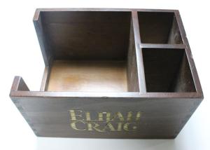 Wholesale Office Simple Unfinished Wood Storage Box Dark Color With Customized Size from china suppliers