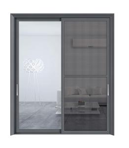 Wholesale Top- Villa House Thermal Break Aluminium Glass Doors with Screen Doors Low-K Value from china suppliers