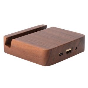 Wholesale 5200mAh Emergency Wooden Phone Charger , Ultra - Thin Easy Carry Power Bank from china suppliers