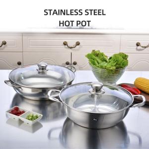 Wholesale Wholesale Food Grade Stainless Steel Cookware Pot Induction Cooker Soup Pot Stainless Steel Cooking Pot from china suppliers