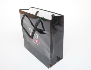Wholesale Clothes Carrier Branded Paper Bags Debossing ODM 250g Pink Blue Red Craft For Apparel Wedding from china suppliers