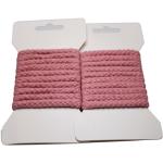 Braided 100% Round Cotton Cord 5mm Drawstring Cord Webbing Pink