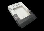 Logo Printed Pretty Gift Card Box , Rigid Clear Top Gift Boxes Transparent
