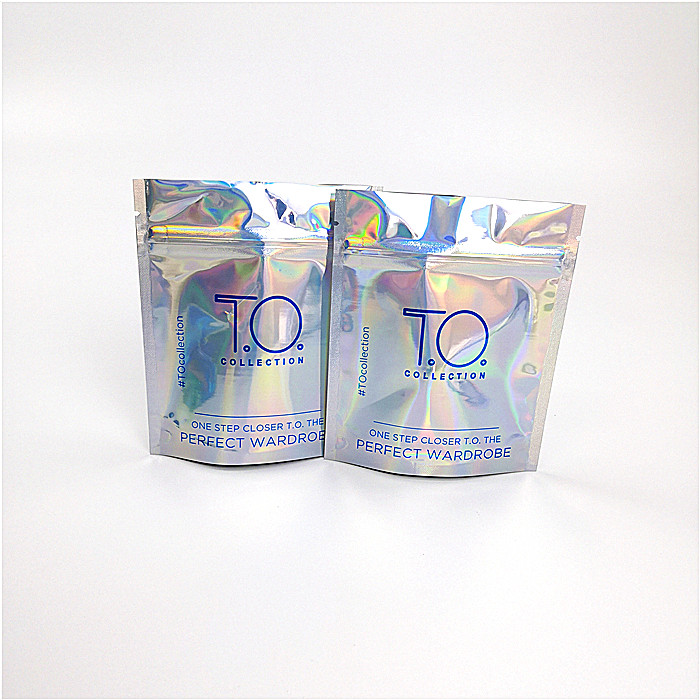 Laminated Foil Cosmetic Cosmetic Packaging Bag Heat Seal Hologram Custom Printing