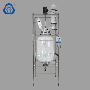 Wholesale Customized 50L Chemical Glass Reactor CE Approved Lab Application from china suppliers