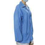 Antistatic 96% Polyester 4% Carbon 3mm Diamond Fabric ESD Smocks Coats