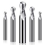 Aluminum CNC Ball End Mill durable Carbide Milling Cutter 1mm - 20mm Diameter