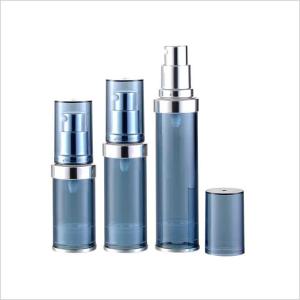 Wholesale 15ml 30ml Cosmetic Airless Bottle Silver Collar 50ml Cosmetic Containers Airless Pump Bottle from china suppliers