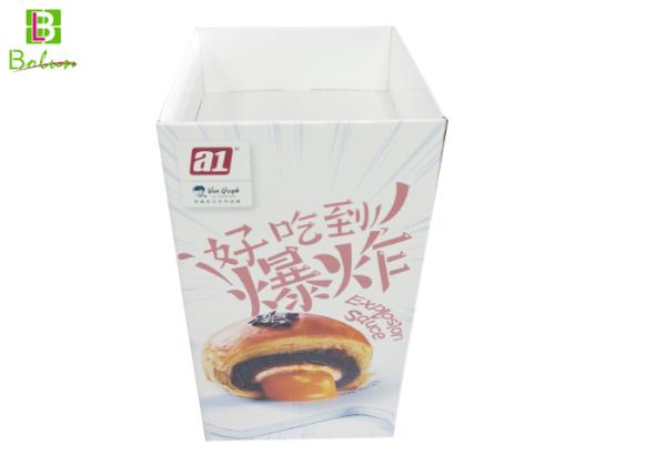 Supermarketing Cardboard POS Display , Dessert Corrugated Cardboard Display