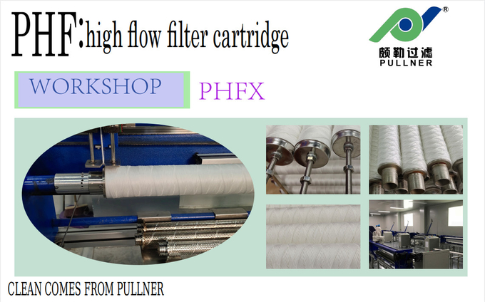 High flow filter cartridge,integral polypropylene skeleton and polyester filter