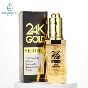 China Blemish Clearing Bioactive Peptide Facial Essence Serum Smoothing 24k Gold on sale