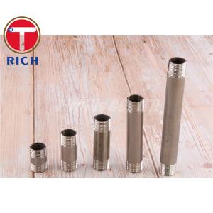 China Pipe Fitting Double Thread NPT Stainless Steel Barrel Nipple on sale