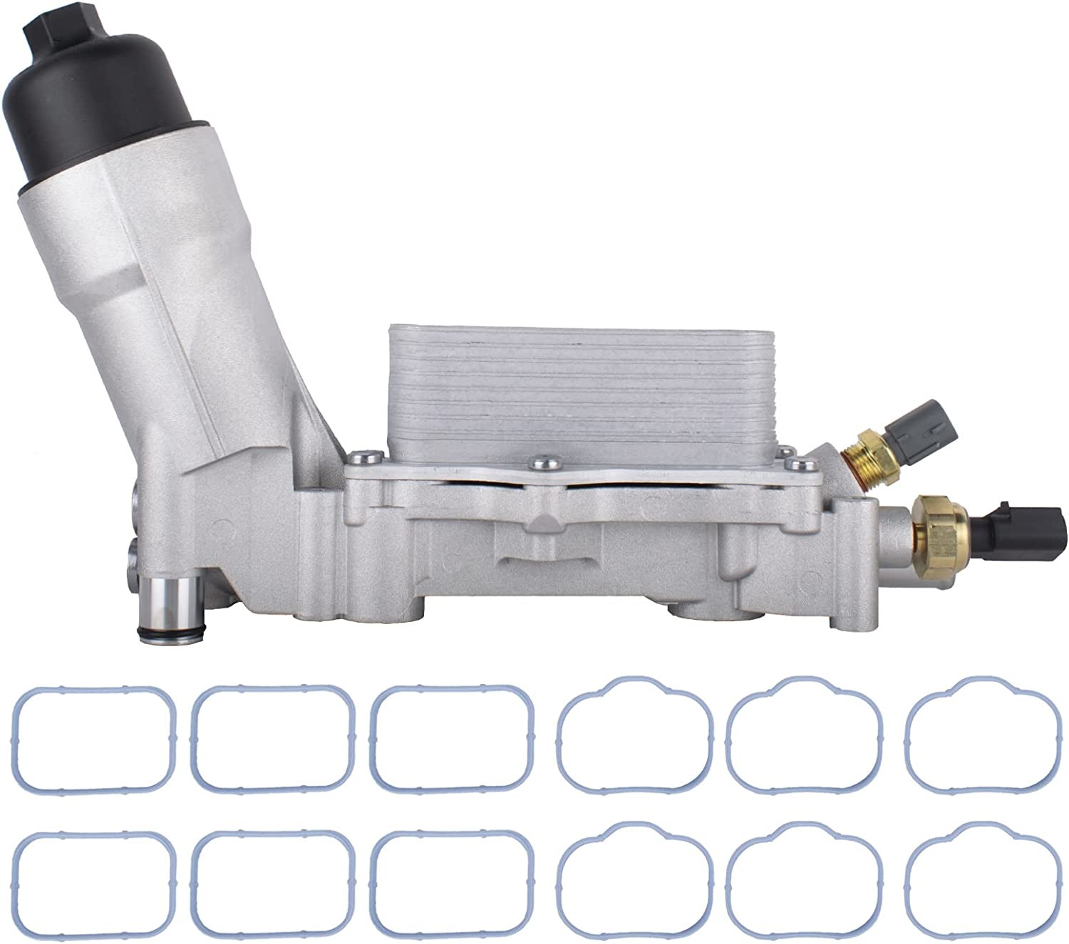 68105583AF Aluminum Engine Oil Cooler Oil Filter Housing Kit With Gaskets