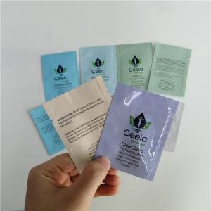 Wholesale Cosmetic 3 Side Seal Sample Bag Aluminum foil sample sachets cream cosmetics packaging bags from china suppliers