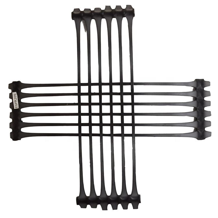 CE Certified 120kn 160kn PE/PP Uniaxial Geogrid Plastic Geogrid for Road Construction