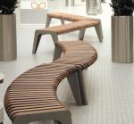 Powder Coating Anticorrosion Cast Iron And Wood Garden Bench