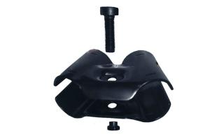 Wholesale Black Angled Cross Structure Metal Tubing Connectors , Black Steel Pipe Joints from china suppliers