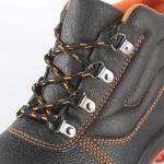 Steel Toe / Steel Plate Mens Genuine Leather Shoes Heavy Duty Winter Boots Slip