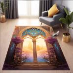 Special Arabic Printed Worship Mat National Style Prayer Floor Carpet Rug