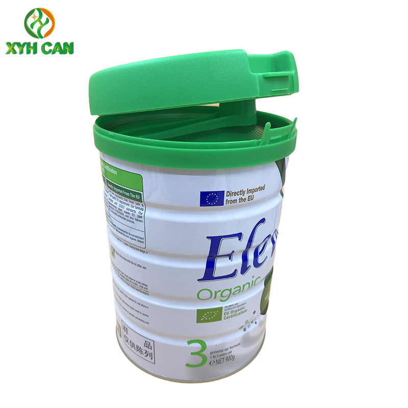Tin Cans for 120g Milk Powder Custom Logo PMS Printing 127mm Diameter