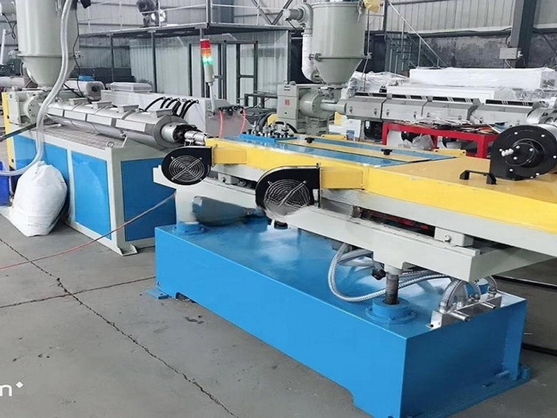High Speed PE PVC Single Wall Corrugated Pipe Production Line