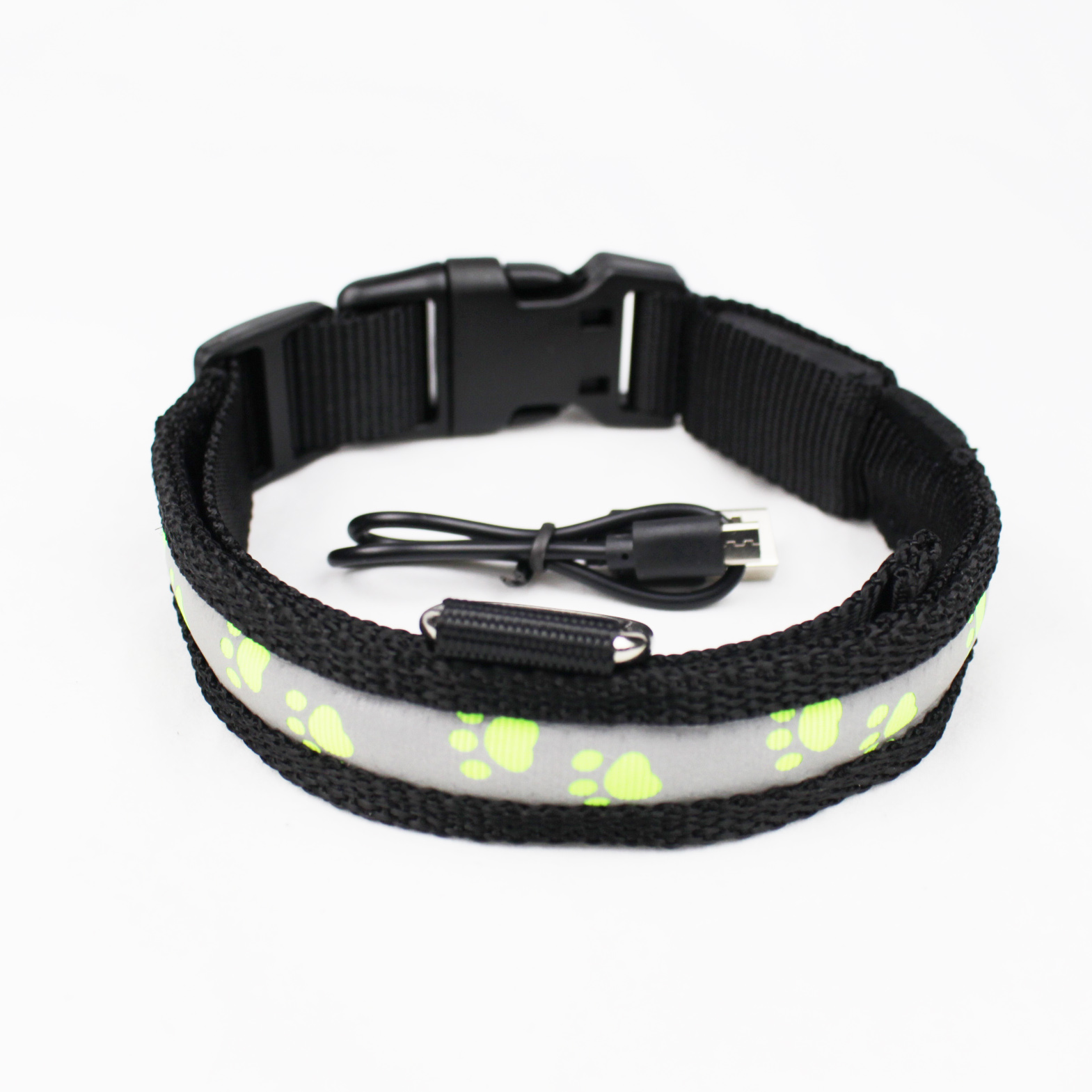 C903 New Custom Pet Product Adjustable Reflective Nylon Usb Led Dog Collar Rechargeable for Dogs Dog Sex