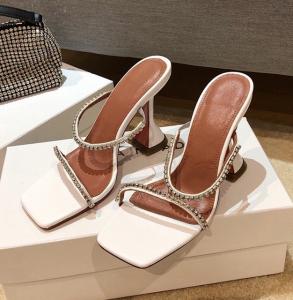 Wholesale PATENT PU Ankle Strap High Heel Sandals Wine Glass Heel For Ladies from china suppliers