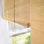 1.5m 2m Waterproof Bamboo Slat Roll Up Blinds Sun Proof Woven Roman Bamboo