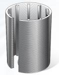 Water Well Wedgewire Screen Cylinder Pipe High Mechanical Strength Easy Cleaning