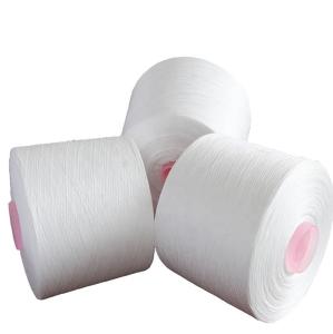Wholesale 20/2 Raw White 100% Polyester Spun Yarn With Dyeing Tube from china suppliers