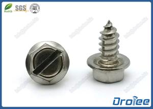 Wholesale Stainless Steel18-8 / 316 Slotted Hex Washer Head Sheet Metal Screws from china suppliers