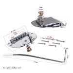 Chrome Guitar Tremolo Bridge Tailpiece For Mustang Jazzmaster Guitar Repaclement