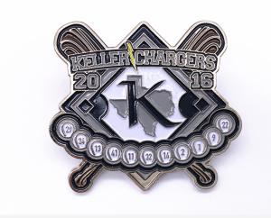 Wholesale Fashion Sports Trading Pins , Butterfly Clutch Custom Baseball Pins from china suppliers