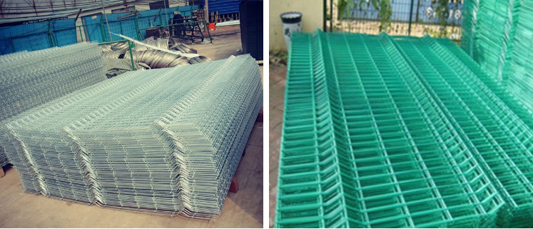 5ft Tall Pvc Coated Wire Fence , 8ft Wide Fence Panels