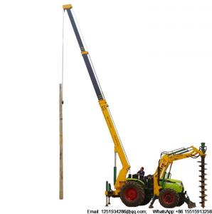 Wholesale Hydraulic excavator drilling auger crane erection pole machine from china suppliers