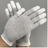 Buy cheap CE White Grey Lint Free 22.5cm ESD Antistatic Gloves from wholesalers