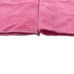 220gsm Warp Knitted Red Microfiber Fabric 40x40 Piped 80% Polyester